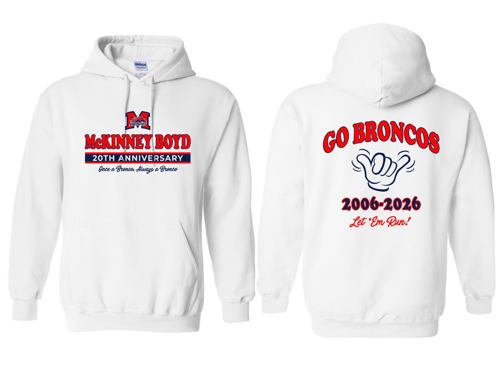 McKinney Boyd 20th Anniversary White Hoodie