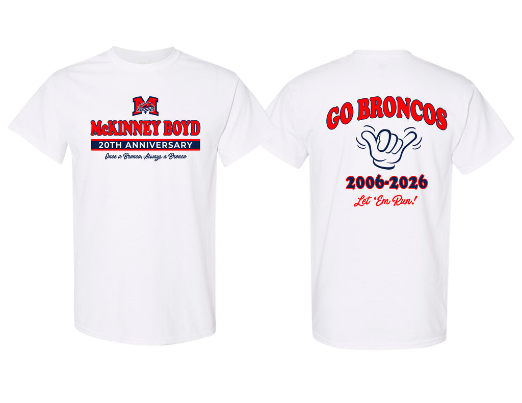 McKinney Boyd 20th Anniversary White Tee