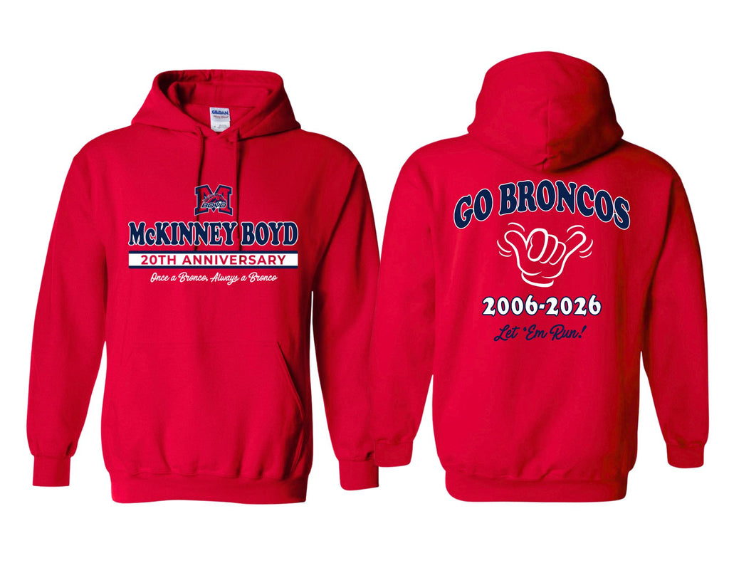 McKinney Boyd 20th Anniversary Red Hoodie