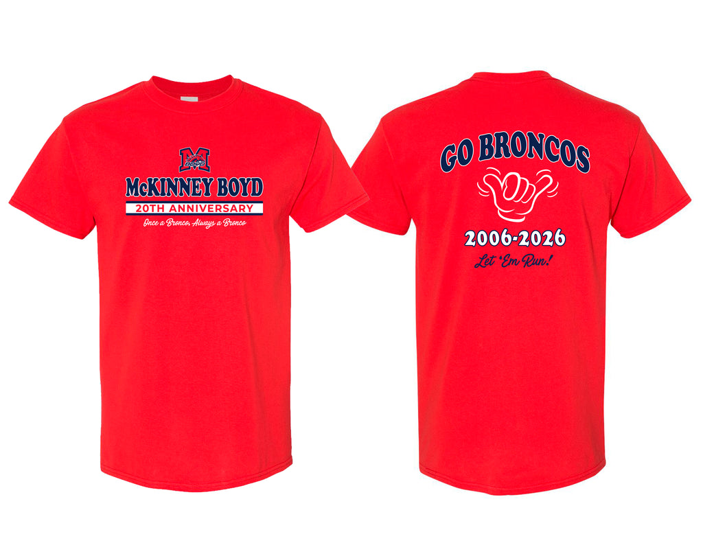 McKinney Boyd 20th Anniversary Red Tee
