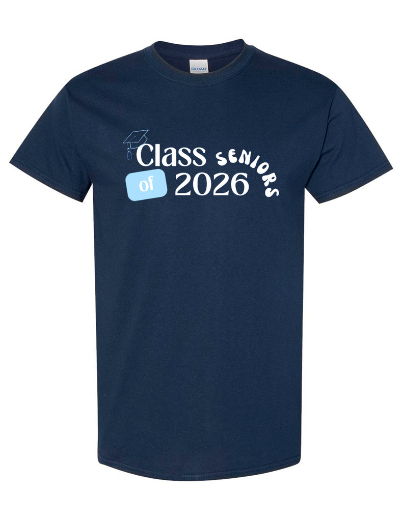McKinney High Seniors Navy Arch Design Tee