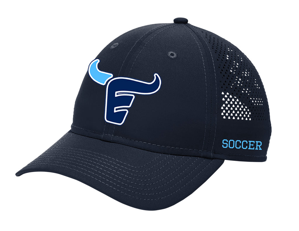 Emerson Soccer New Era Perforated Performance Hat with Side Embroidery
