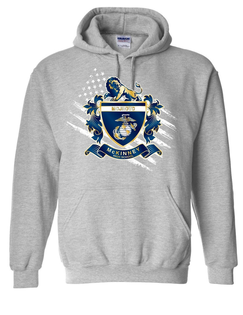 McKinney High JROTC Sport Grey Emblem Hoodie