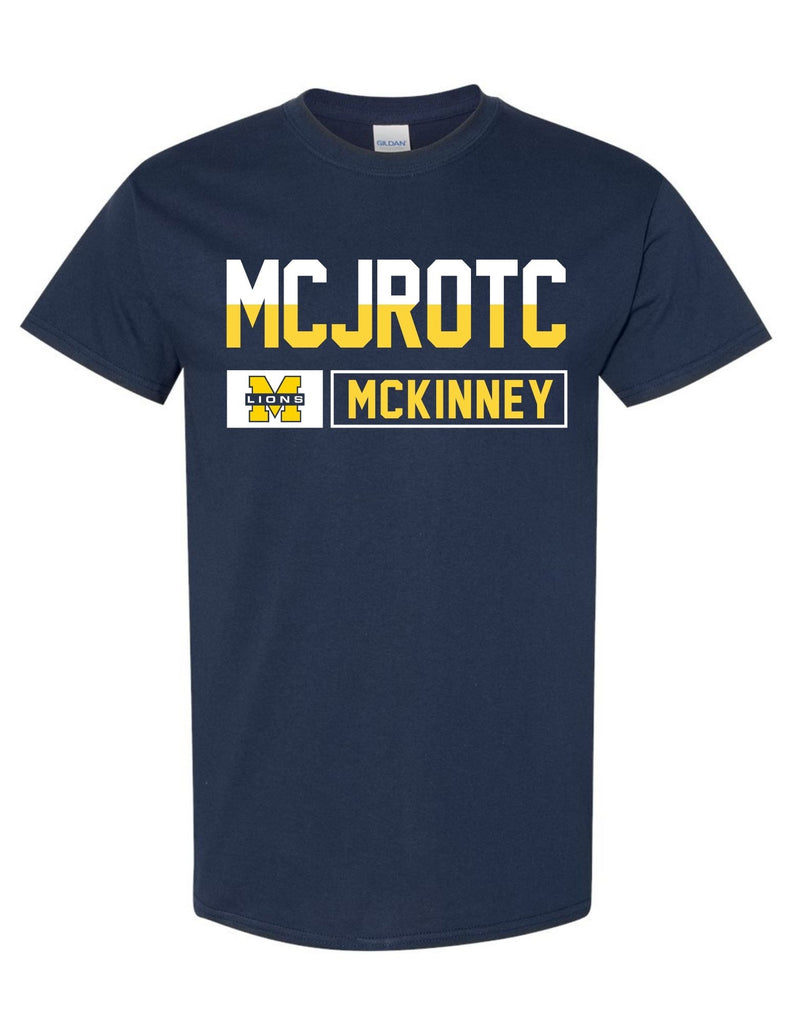 McKinney High JROTC Block Navy T-Shirt