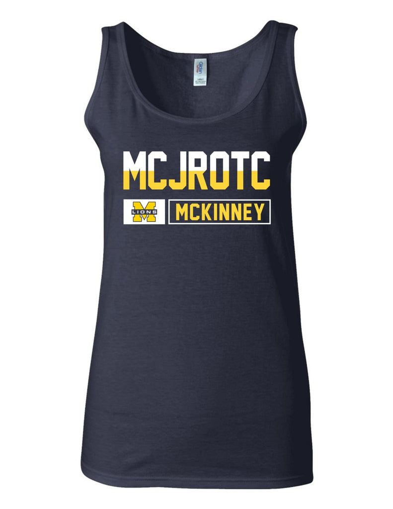 McKinney High JROTC Block Navy Tank Top