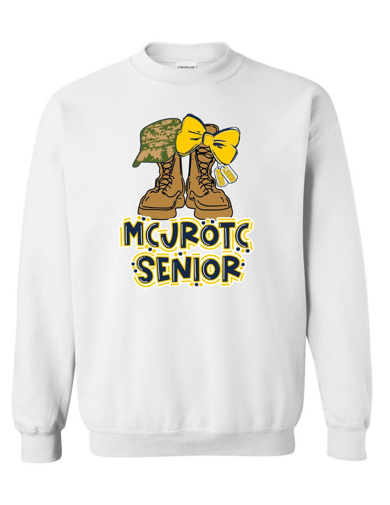 McKinney High JROTC White Senior Crewneck Sweatshirt