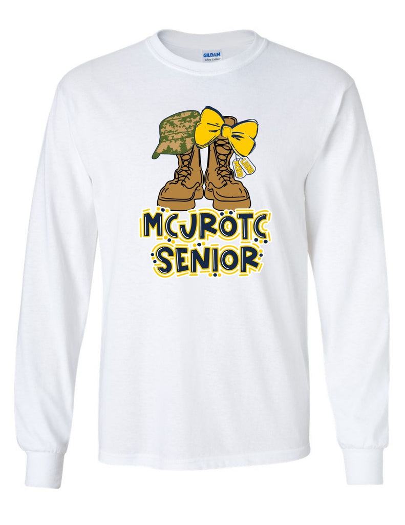 McKinney High JROTC White Senior Long Sleeve