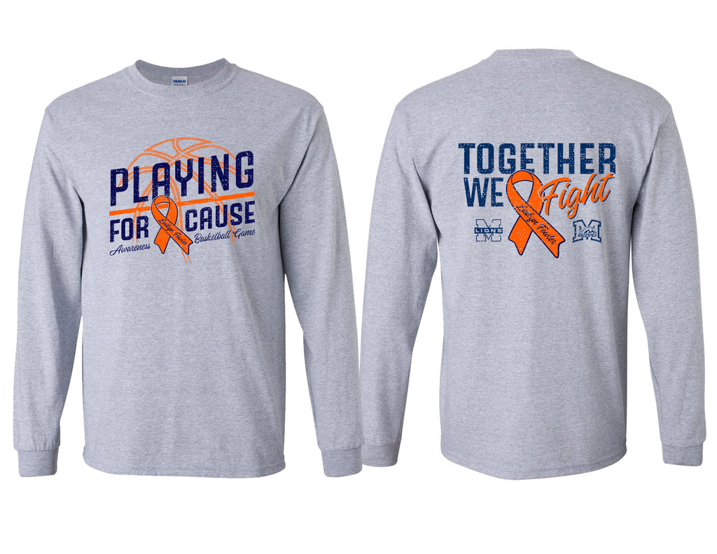 McKinney High Basketball Playing For A Cause Long Sleeve Tee