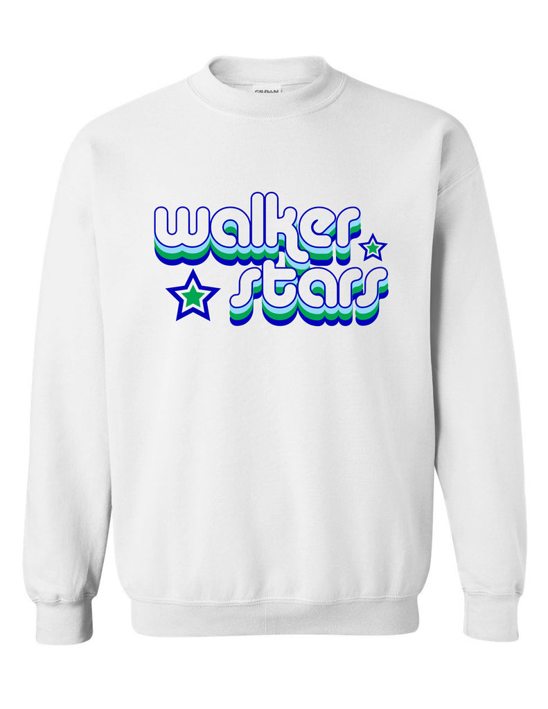 Walker Elementary White Retro Crewneck Sweatshirt