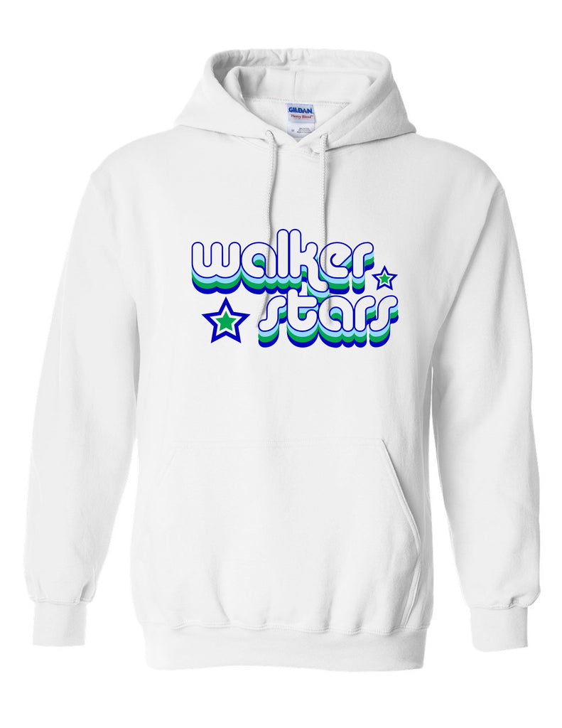 Walker Elementary White Retro Hoodie
