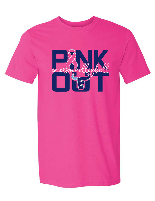 Emerson Volleyball Helconia Team Pink Out Tee