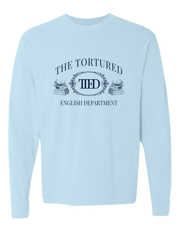 MHS English Light Blue TTED Design Long Sleeve Tee