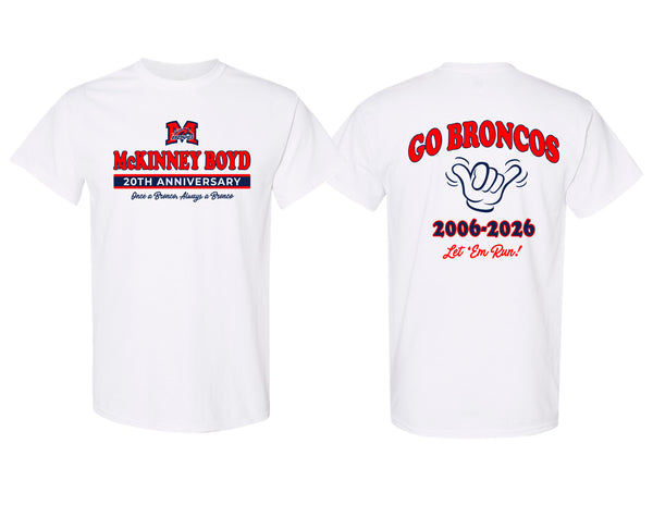 McKinney Boyd 20th Anniversary White Tee