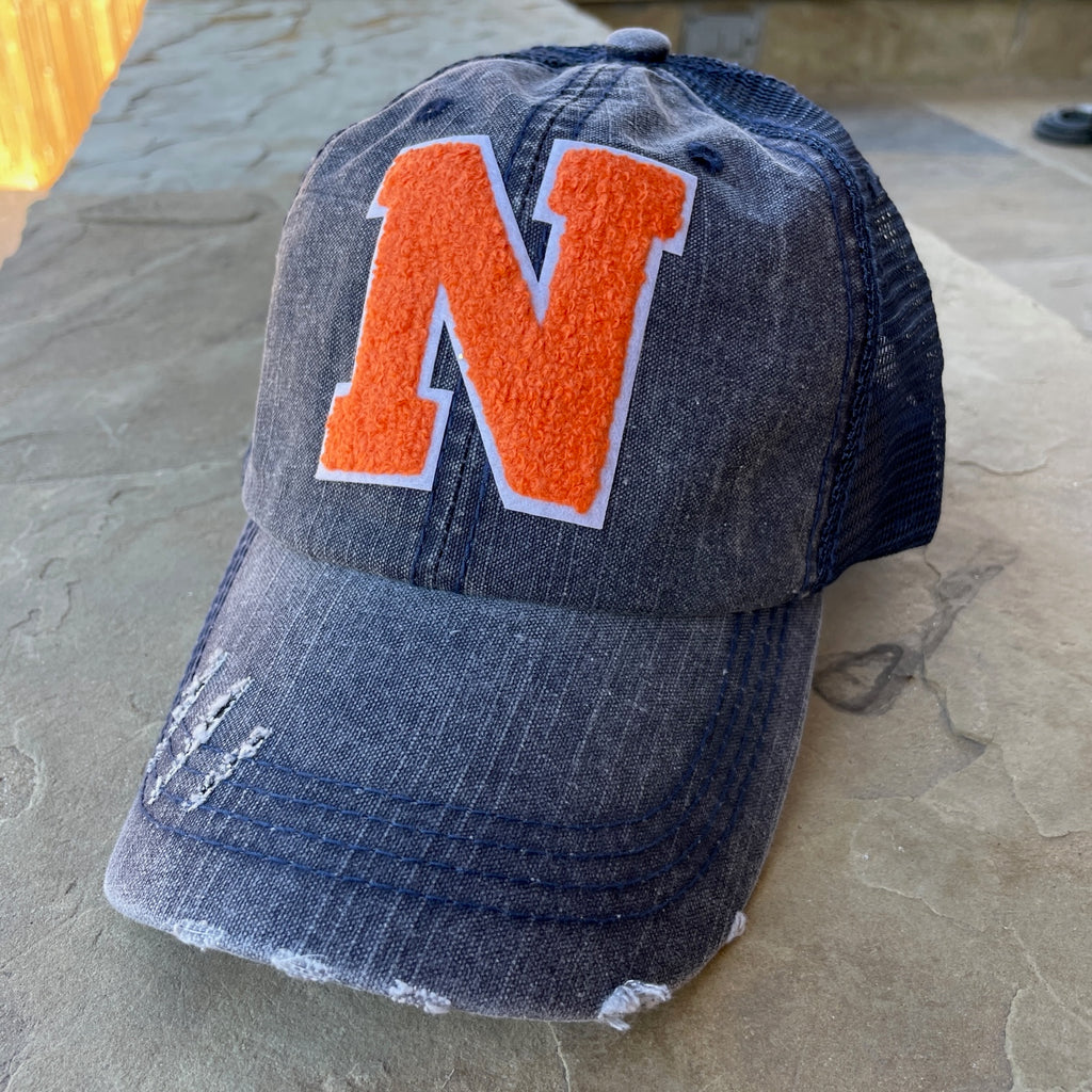 North Soccer Distressed Adjustable Hat with Chenille N