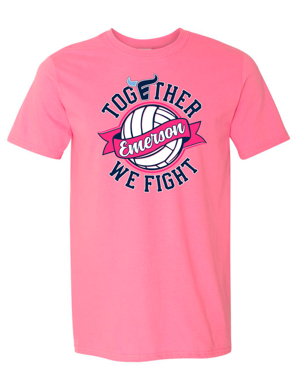 Emerson Volleyball Azalea Together We Fight Tee