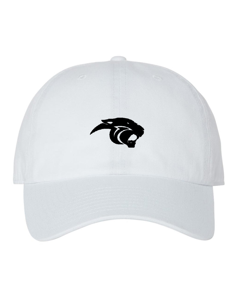 Plano East Cheer 47 Clean Up Relaxed Dad Hat White with Embroidered Logo