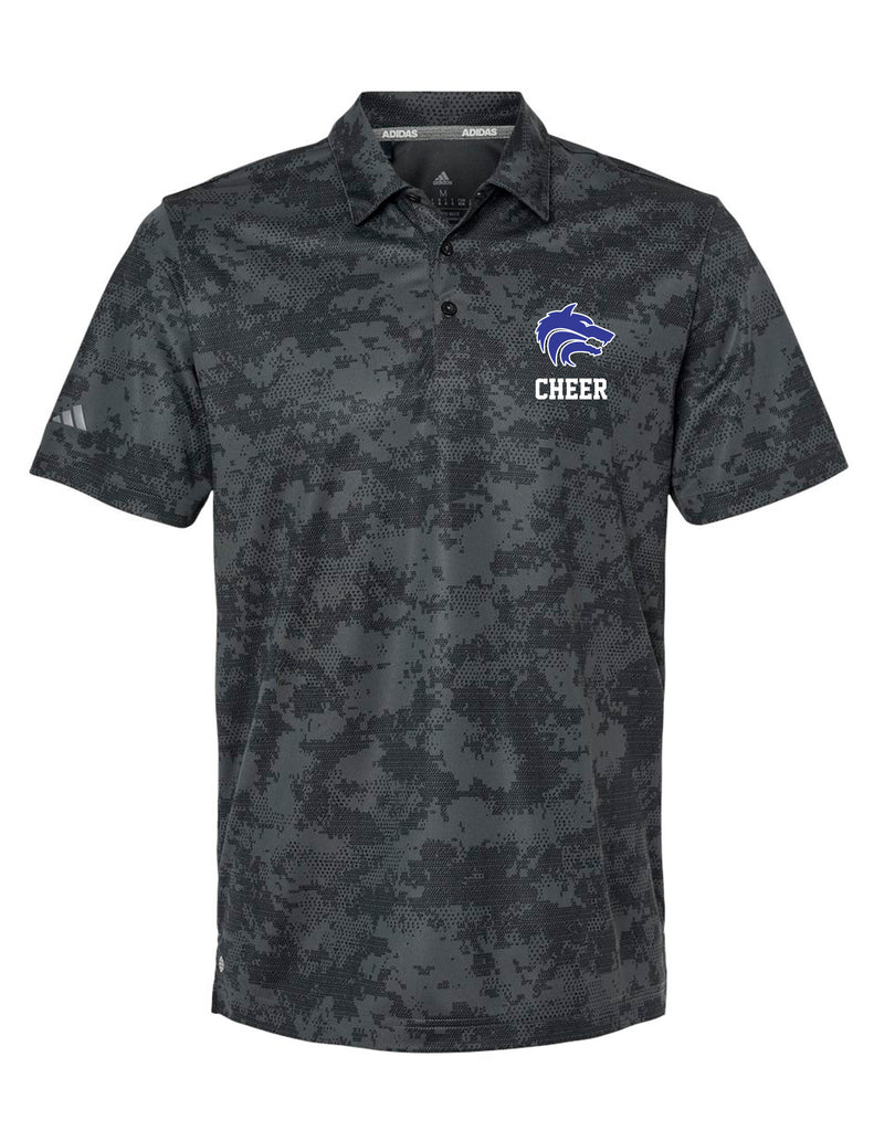 Plano West Cheer Russell Athletic Royal Polo with Embroidered Logo