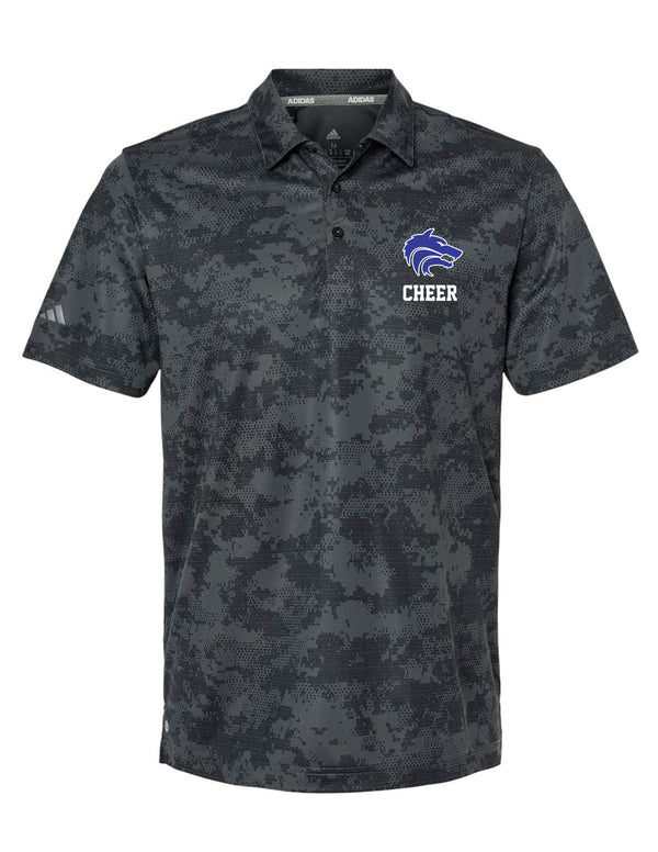 Plano West Cheer Russell Athletic Royal Polo with Embroidered Logo