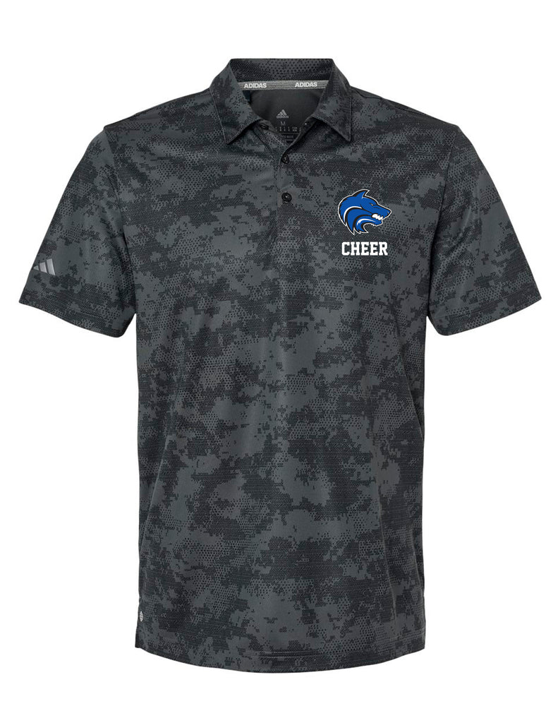 Plano West Cheer Russell Athletic Royal Polo with Embroidered Logo