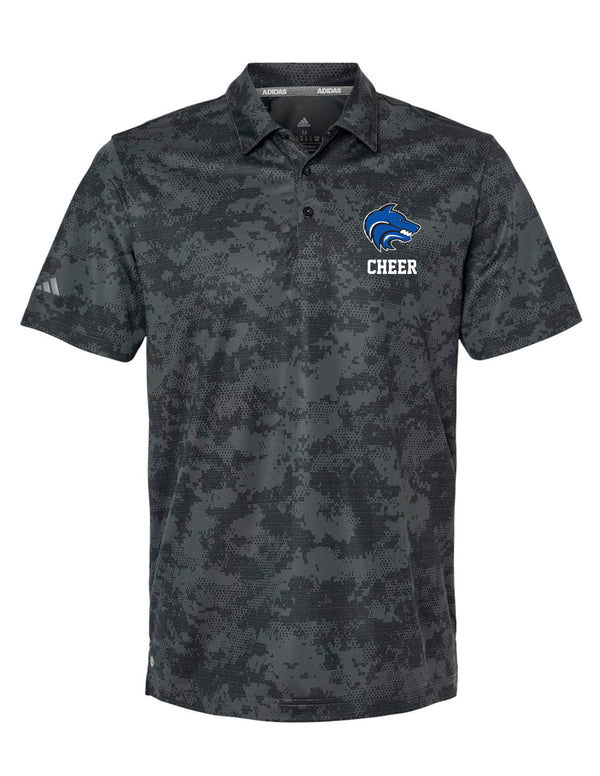 Plano West Cheer Russell Athletic Royal Polo with Embroidered Logo