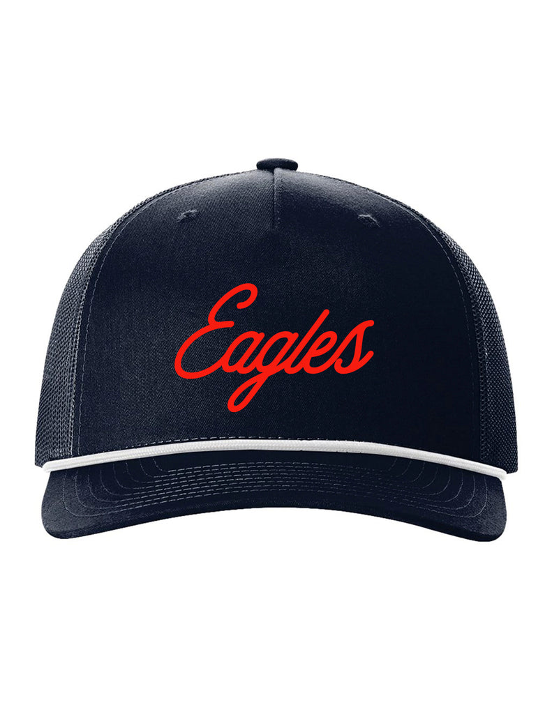 Allen Cheer Richardson Navy/White Rope Red Script Eagles