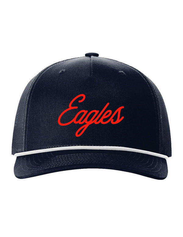 Allen Cheer Richardson Navy/White Rope Red Script Eagles