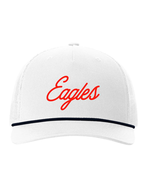 Allen Cheer Richardson White/Navy Rope Red Script Eagles