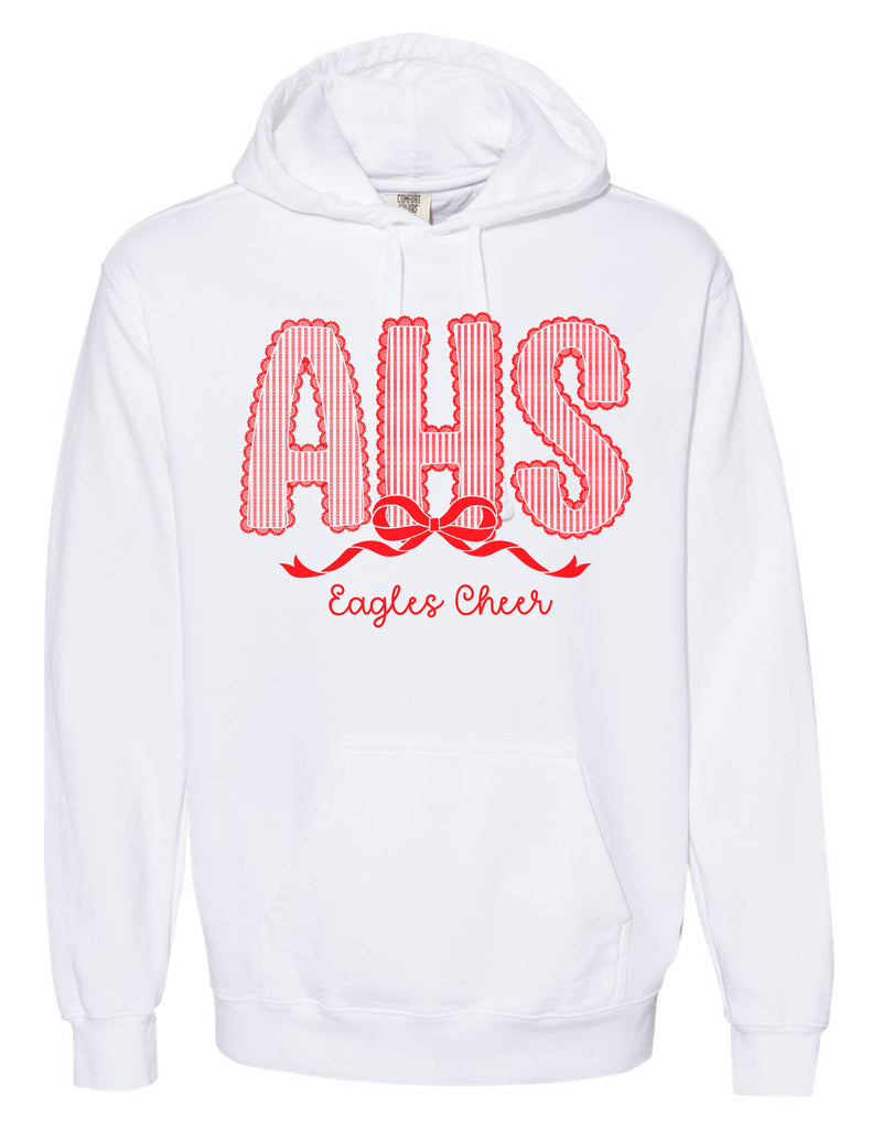 Allen Cheer Comfort Color White Seersucker Hoodie