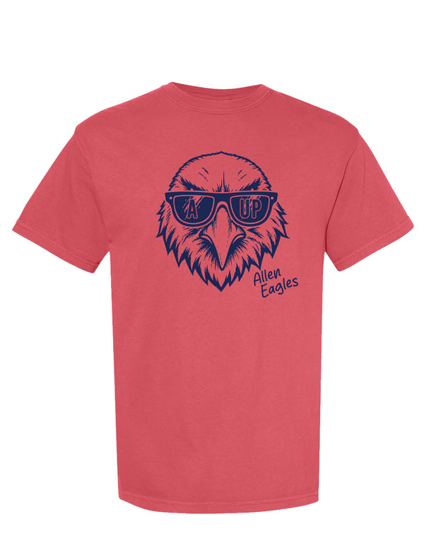 Allen Cheer Comfort Color Crimson Sketch Short Sleeve Tee