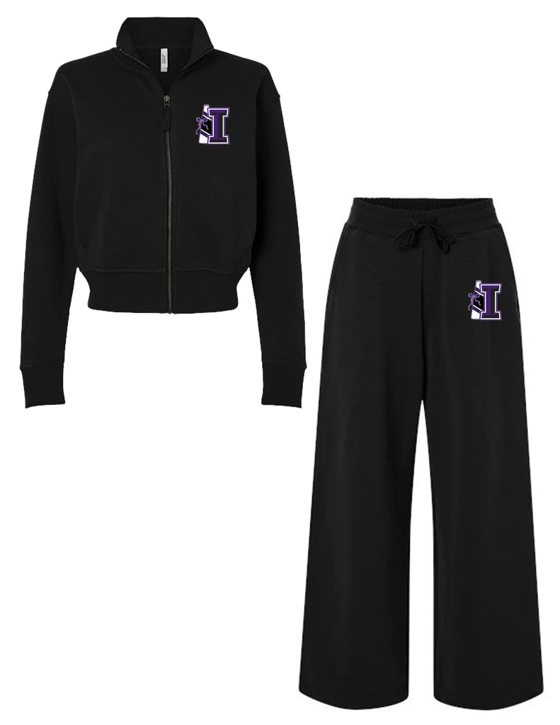 Indy Cheer American Apparel Black Sweatsuit Top