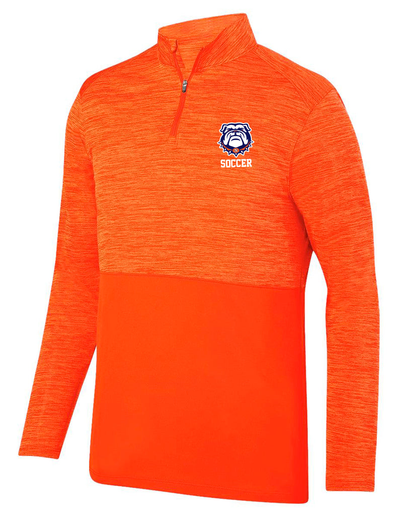 North Soccer Augusta Shadow Tonal Orange Quarter Zip