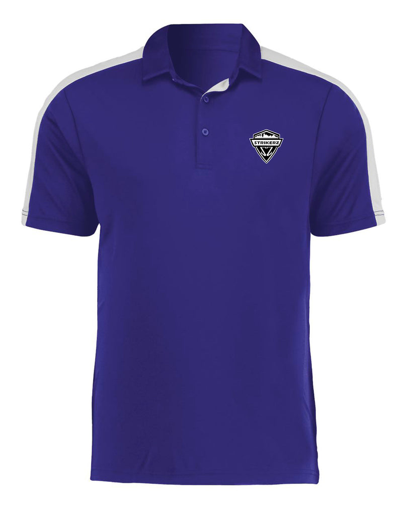 Strikerz Augusta Two-Tone Vital Polo with Embroidered Logo