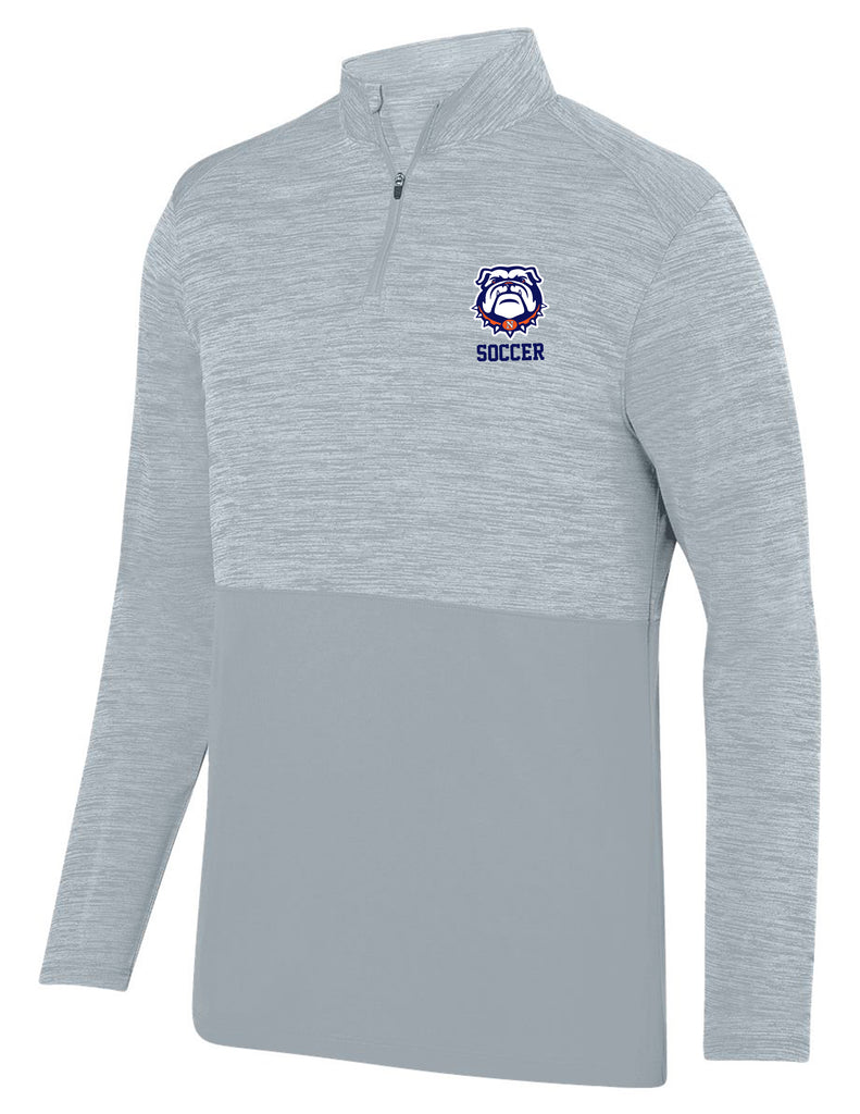 North Soccer Augusta Shadow Tonal Silver Quarter Zip