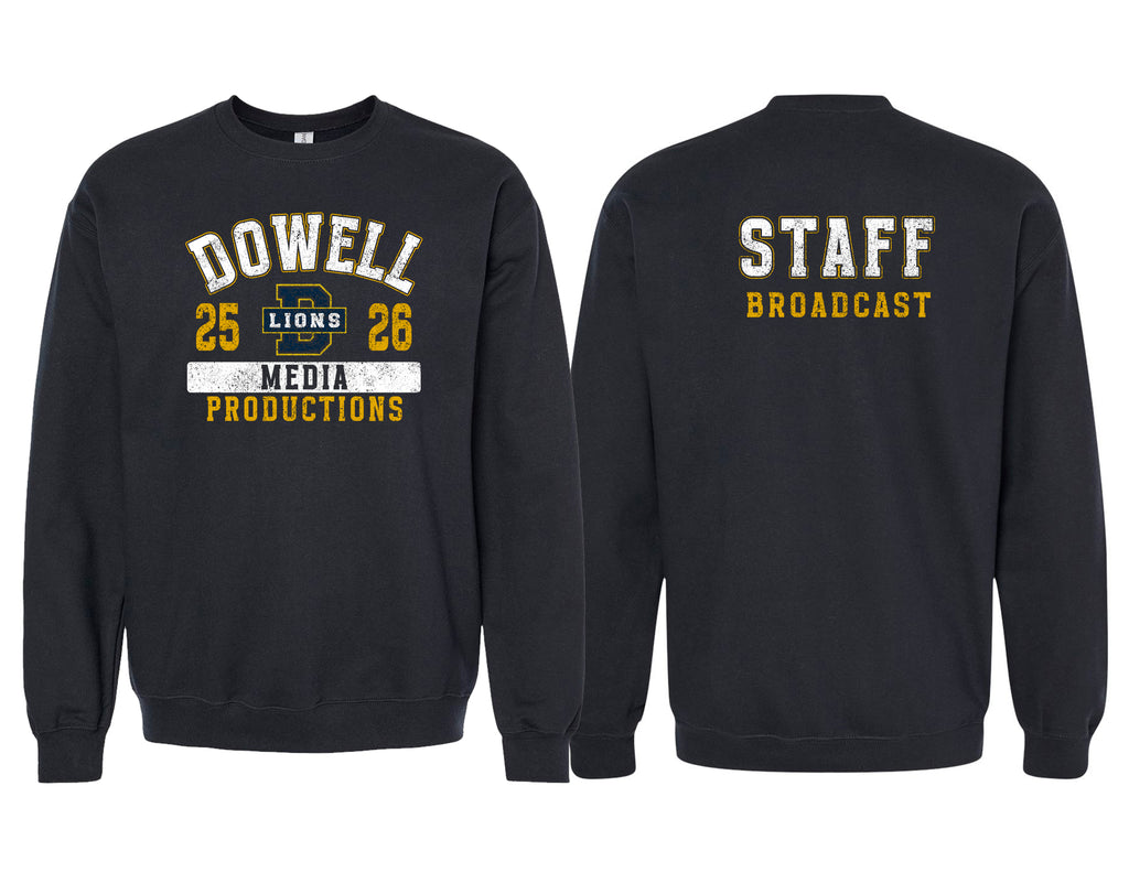Dowell Media Broadcast Staff Crewneck
