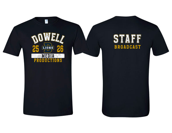 Dowell Media Broadcast Staff SS Tee