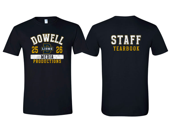 Dowell Media Yearbook Staff SS Tee