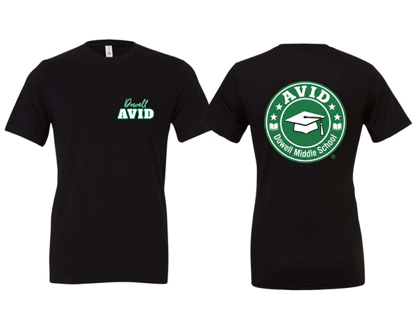 Dowell AVID Bella Canvas Black Short Sleeve