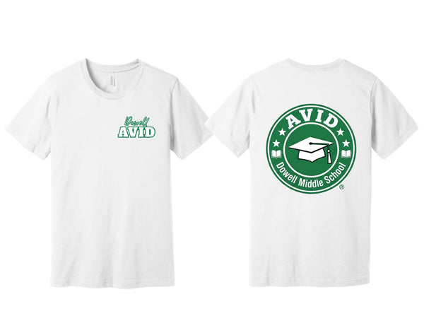 Dowell AVID Bella Canvas White Short Sleeve