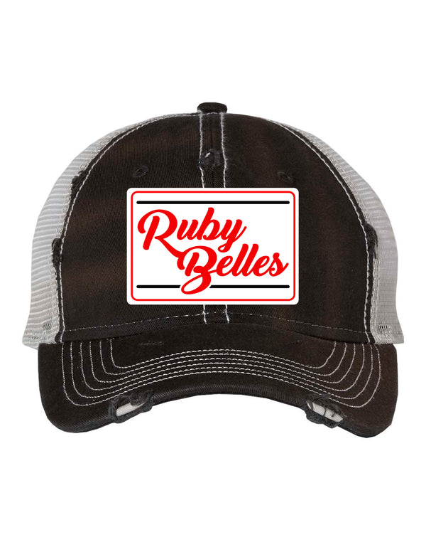 Ruby Belles Black/Gray Patch Hat