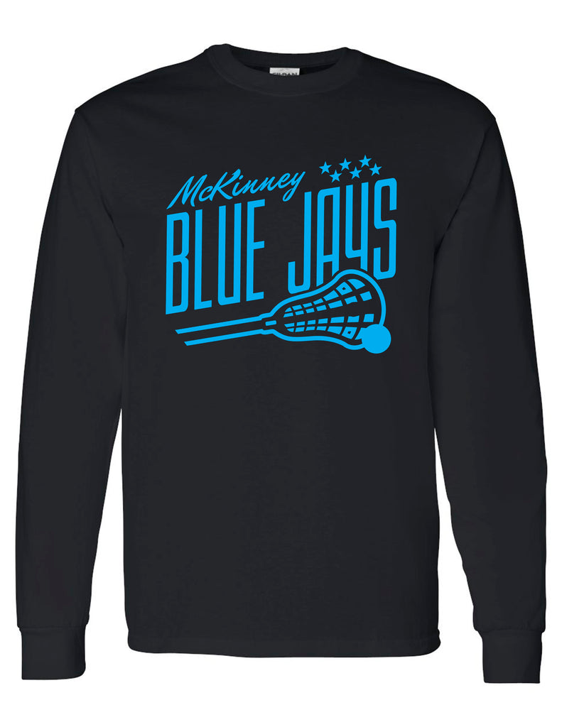 McKinney Lacrosse Black Blue Jays Long Sleeve Tee