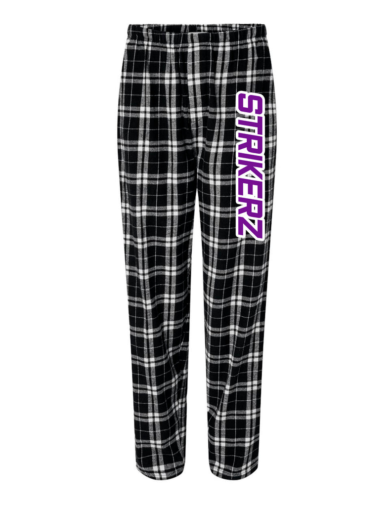 Strikerz Boxercraft Flannel Printed Pajama Pants Black Plaid