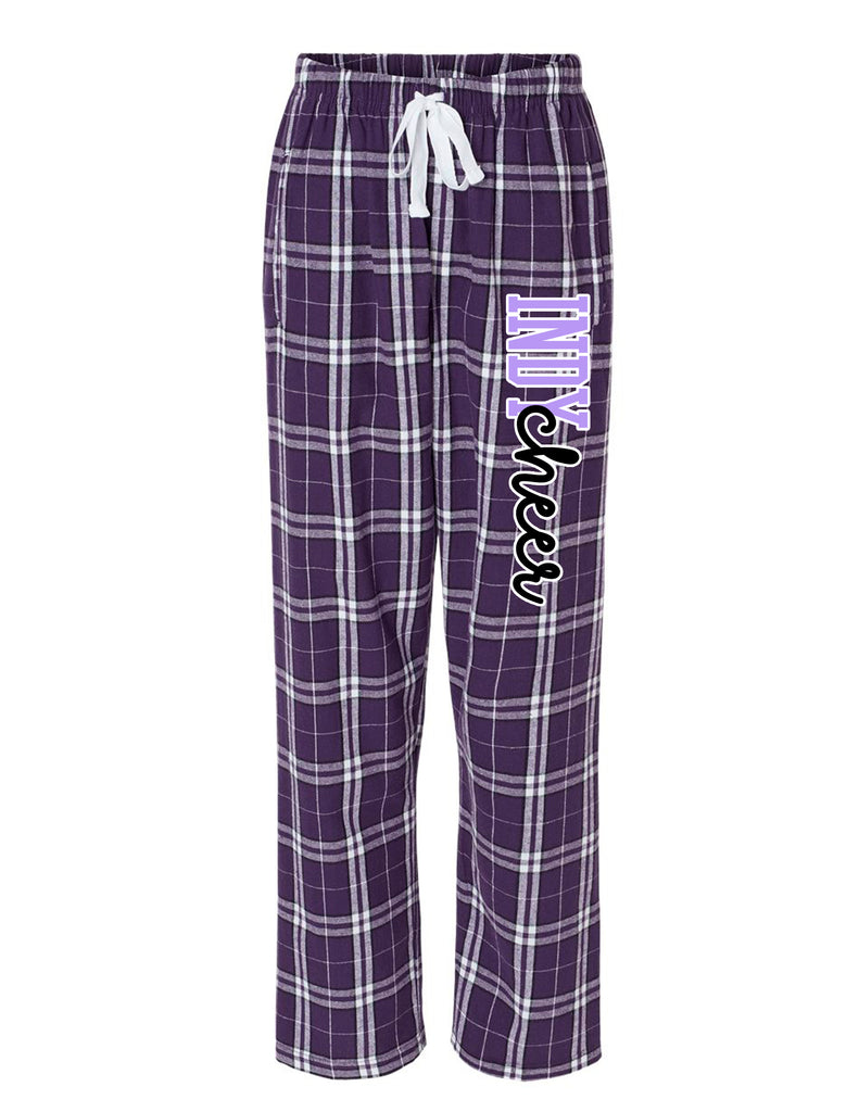 Indy Cheer Boxercraft Ladies Purple PJ Pants w/ Print