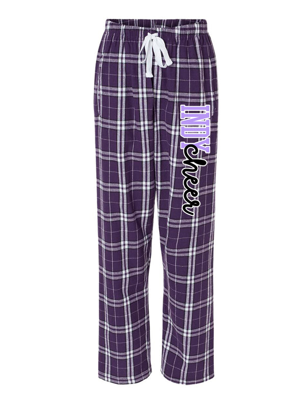 Indy Cheer Boxercraft Ladies Purple PJ Pants w/ Print