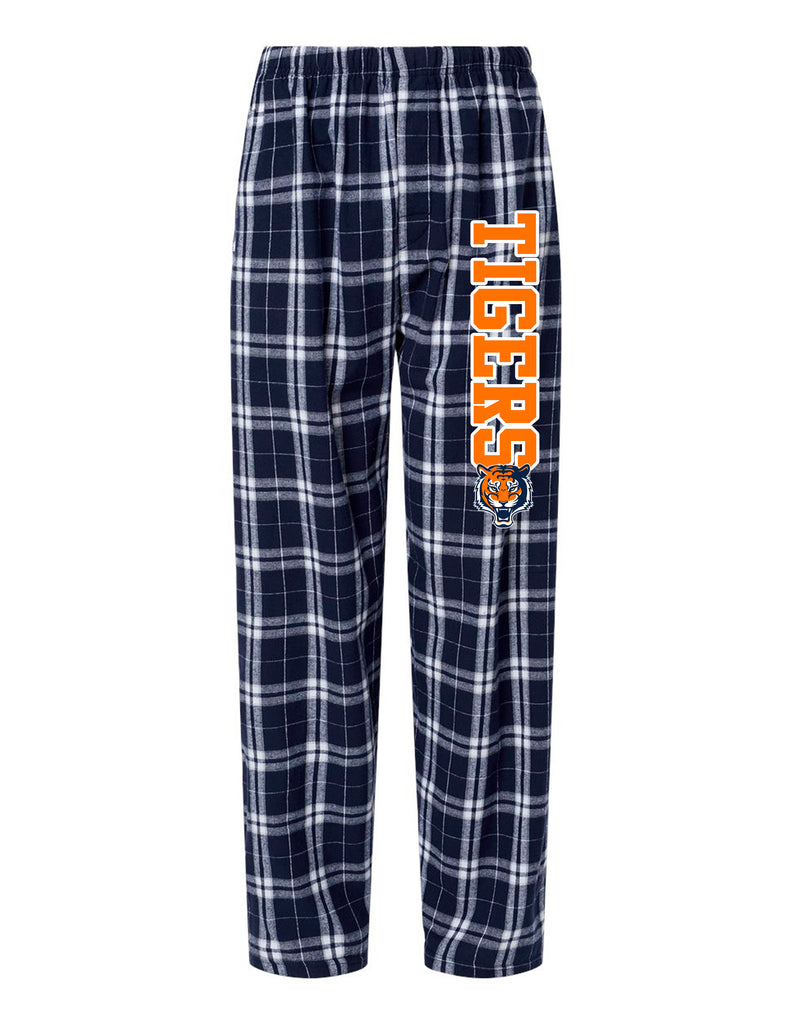 SJMS Boxercraft Navy & White Plaid Flannel Printed Pajama Pants