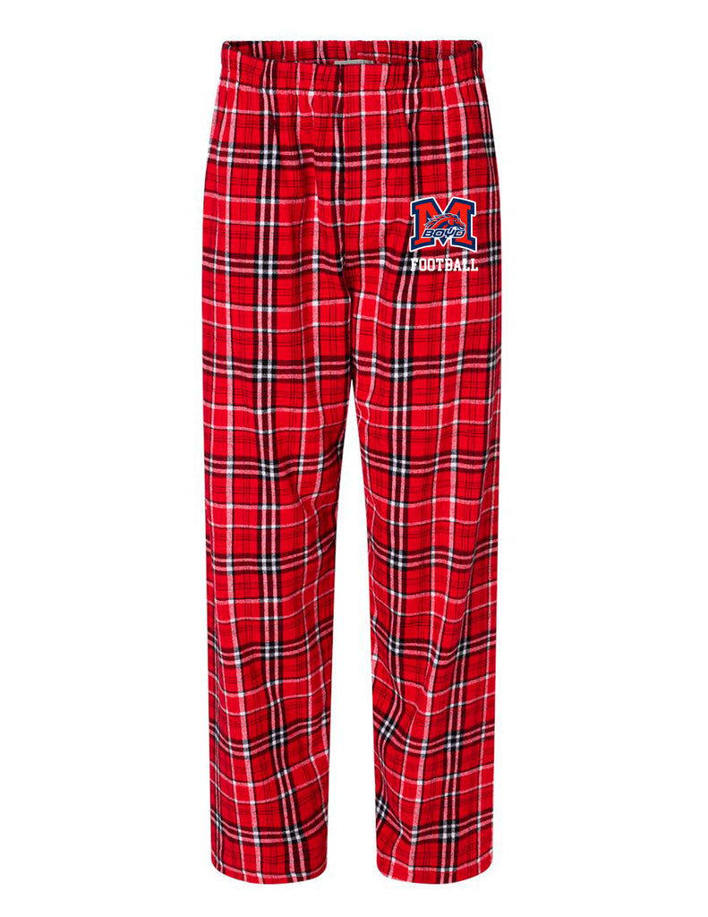 Boyd Football Boxercraft Embroidered Crimson PJ Pants