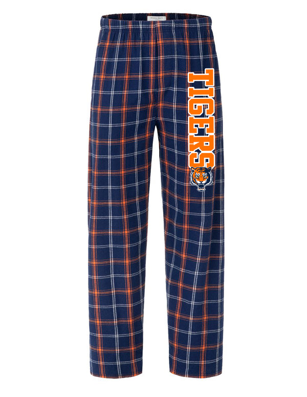 Scott Johnson Boxercraft Navy/Orange Plaid Printed PJ Pants