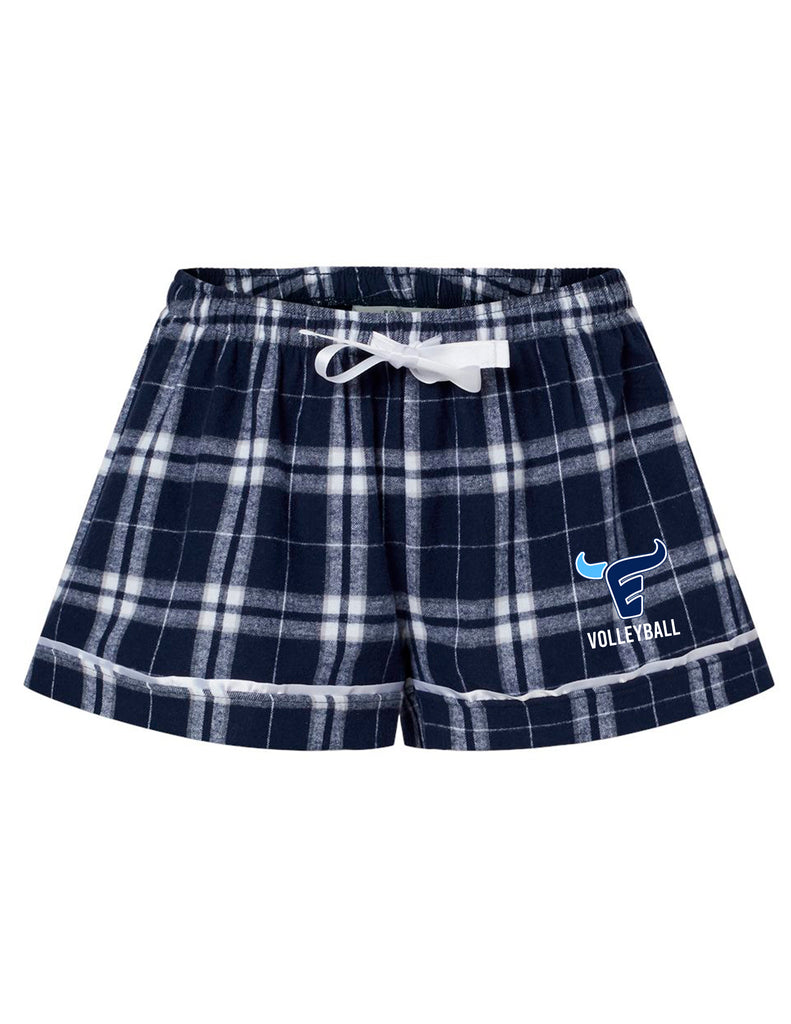 Emerson Volleyball Boxercraft Flannel Lounge Shorts with Embroidery