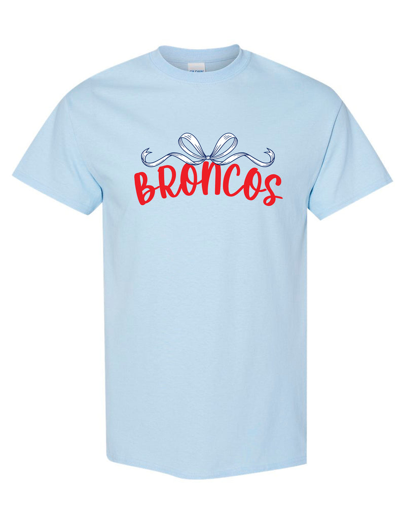 Boyd Cheer Practice Wear Gildan Light Blue Bow Short Sleeve T-Shirt