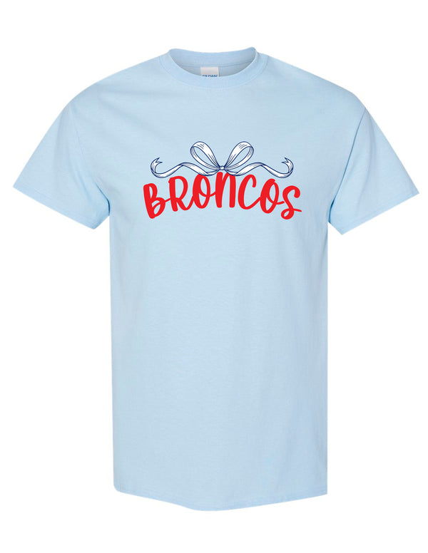 Boyd Cheer Practice Wear Gildan Light Blue Bow Short Sleeve T-Shirt