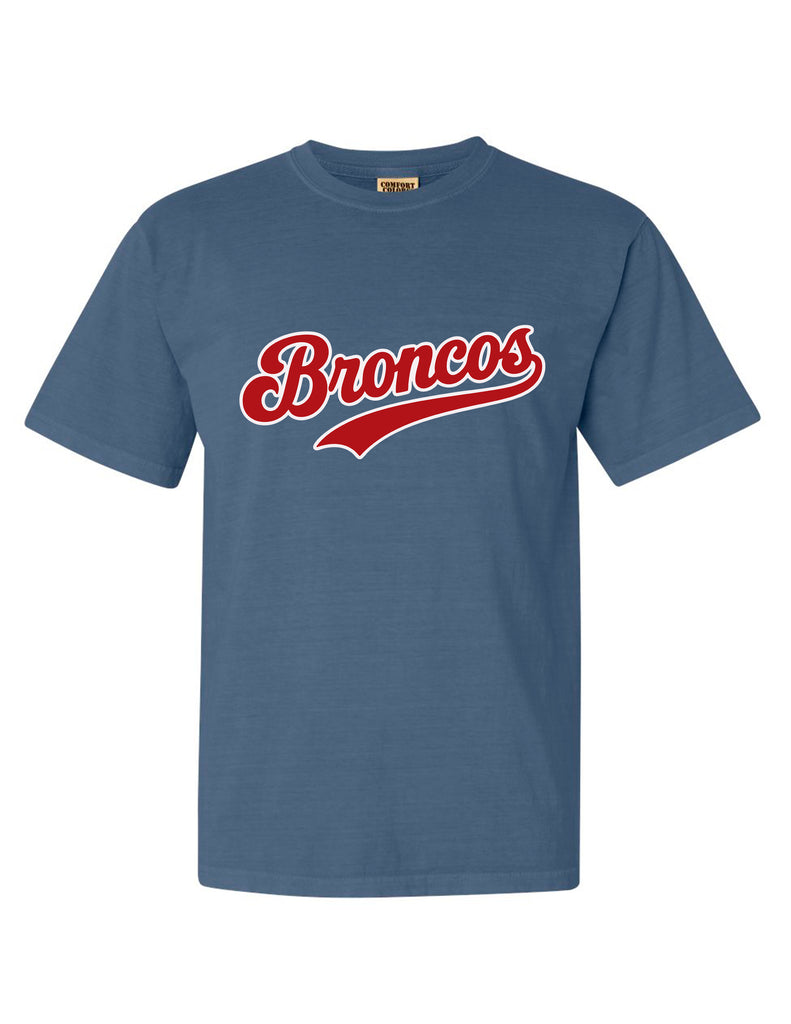 Boyd Cheer Comfort Color Blue Jean Broncos Short Sleeve T-Shirt